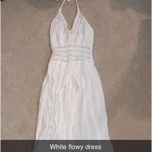 White flowy summer dress